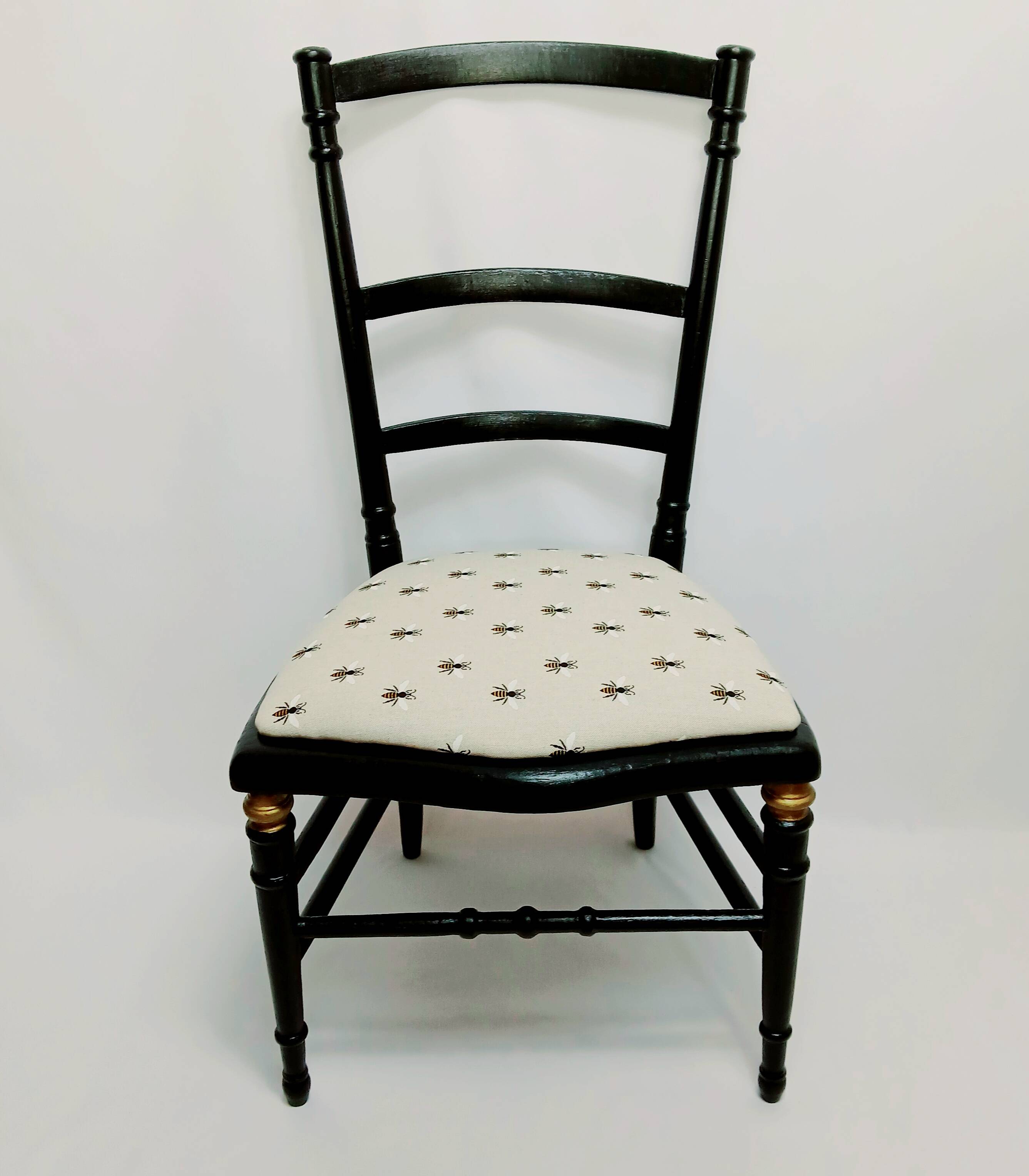 Chaise basse style napoleon iii