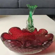 Large Ashtray/Tray Murano, Toso. Fish figurine.