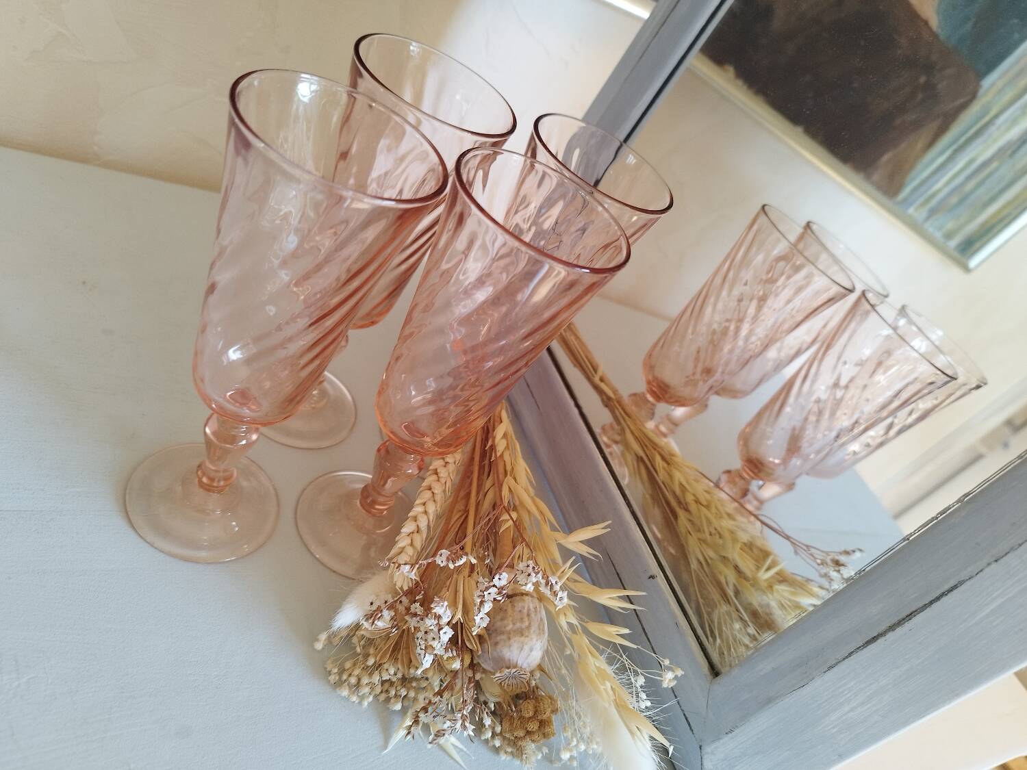 Set de 4 flûtes à champagne Rosaline