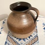 Scheurich 603-15 brown-beige vase or jug with handle, west german art pottery (wgp)