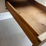 Old farmhouse table in weathered wood