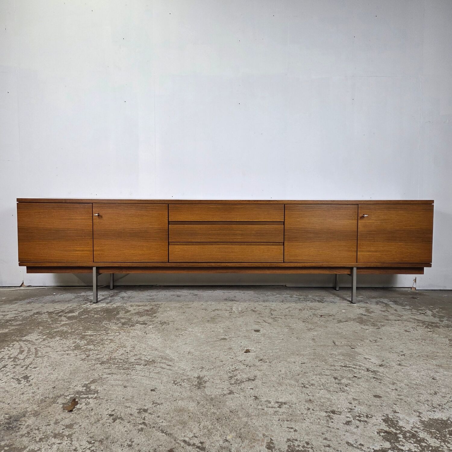 Helmut Magg 280 cm long! Vintage rosewood sideboard from the 1960s.