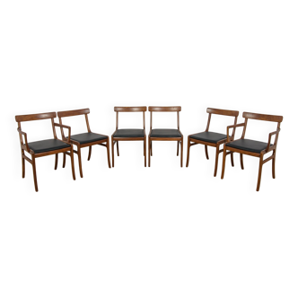 Danish Dining Chairs by Ole Wanscher for Poul Jeppesens Furniture Factory.