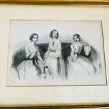 Antique print lithograph Victor Dollet 19th