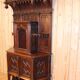 Credence in walnut 19th neo-gothic flamboyant