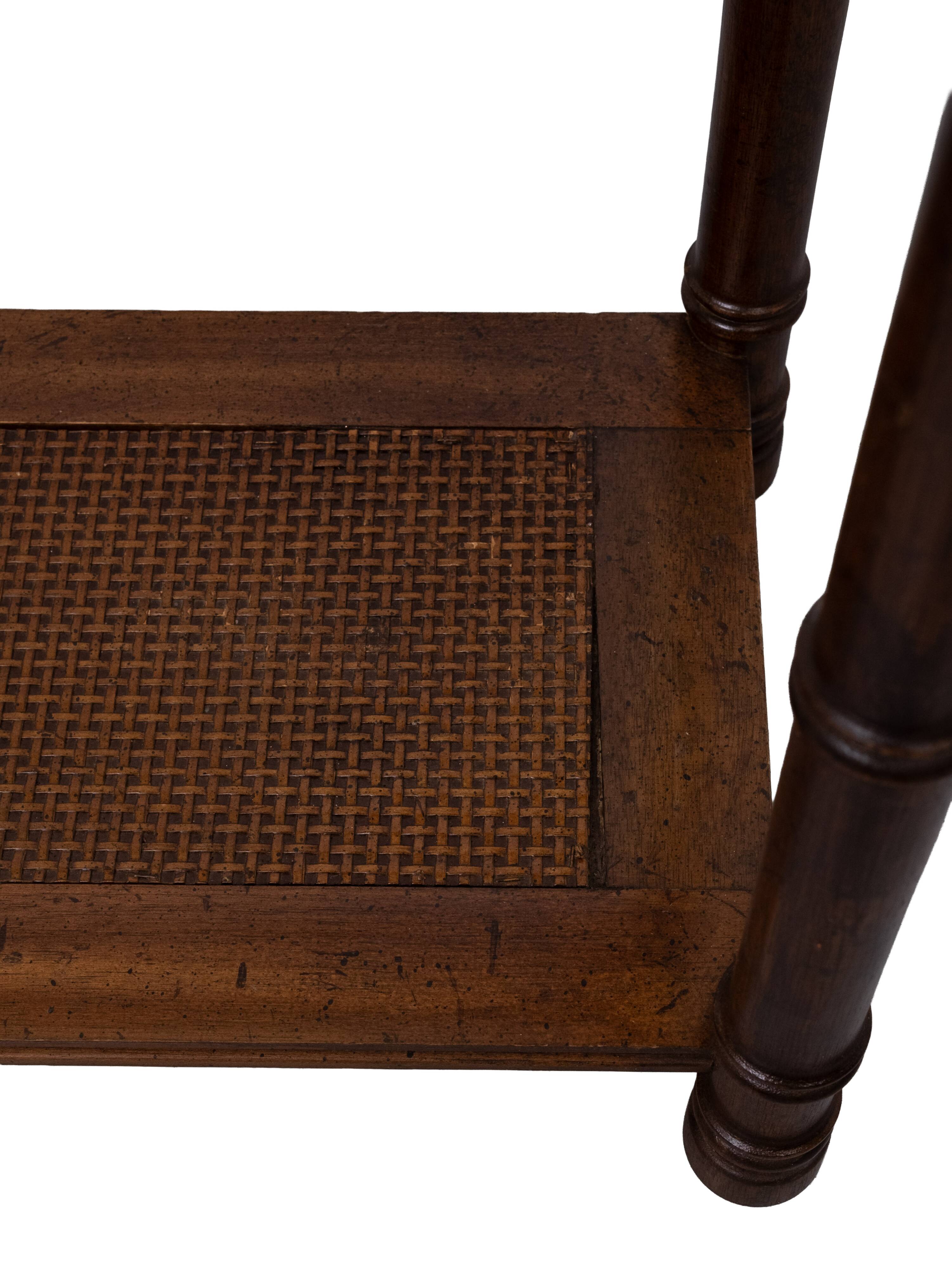 Console Table faux bamboo Chinese Chippendale 1970s
