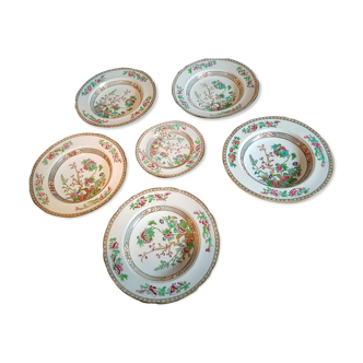 6 coalport porcelain plates