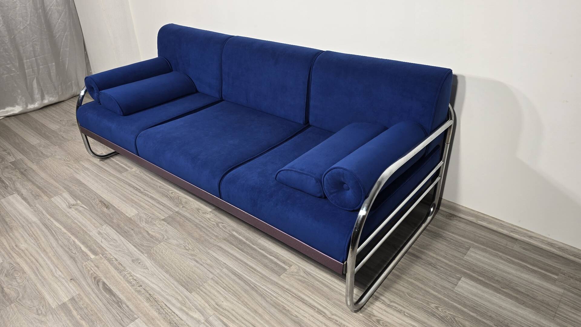 Bauhaus Chrome Sofa by Robert Slezak for Slezak Factories, 1930s
