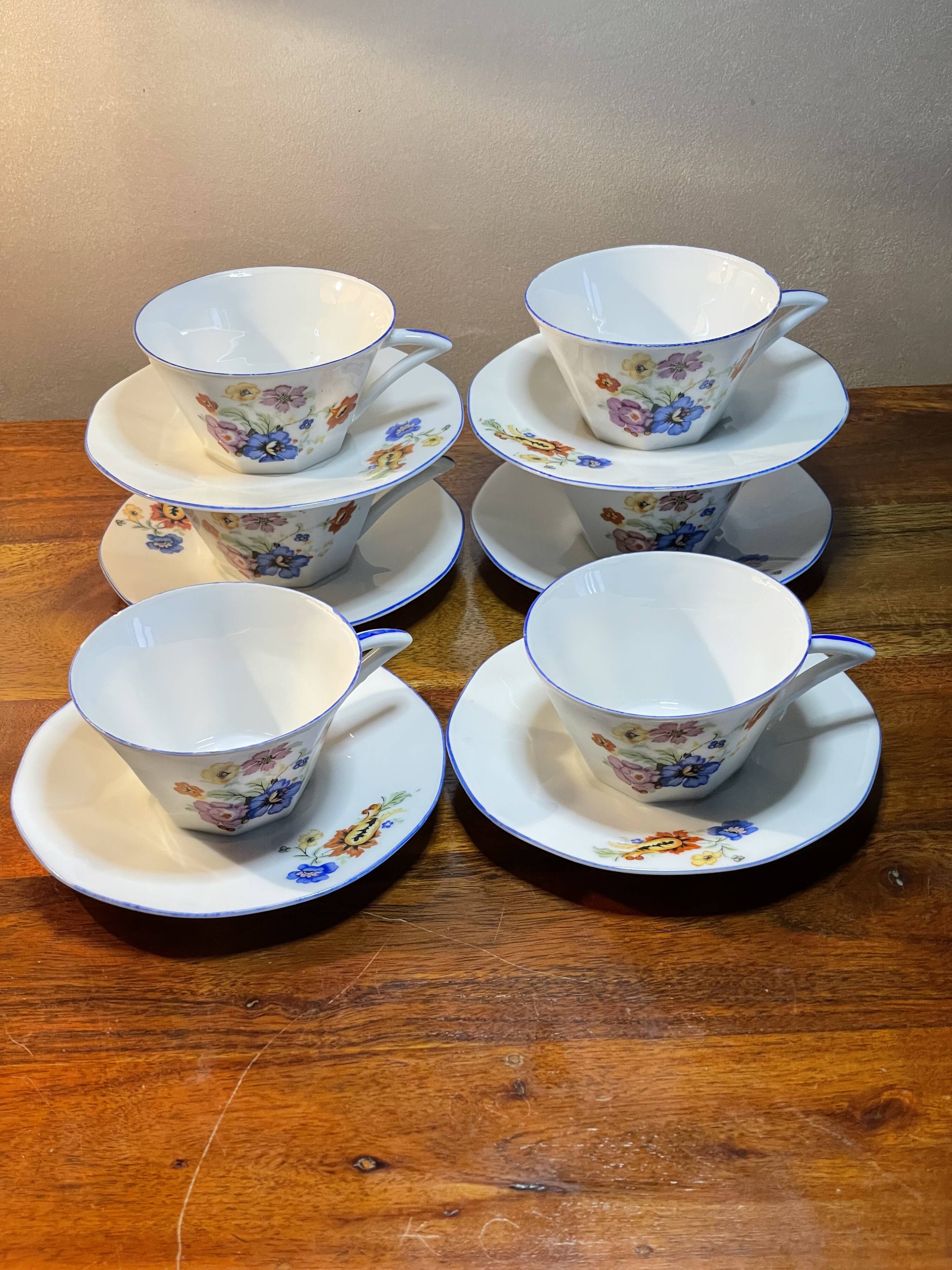 Fine porcelain coffee service from Japan