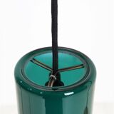 Ensemble de 2 lampes suspendues en verre Nordisk Solar Compagni / Holmegaard “74105” / Design danois moderne des années 1960.