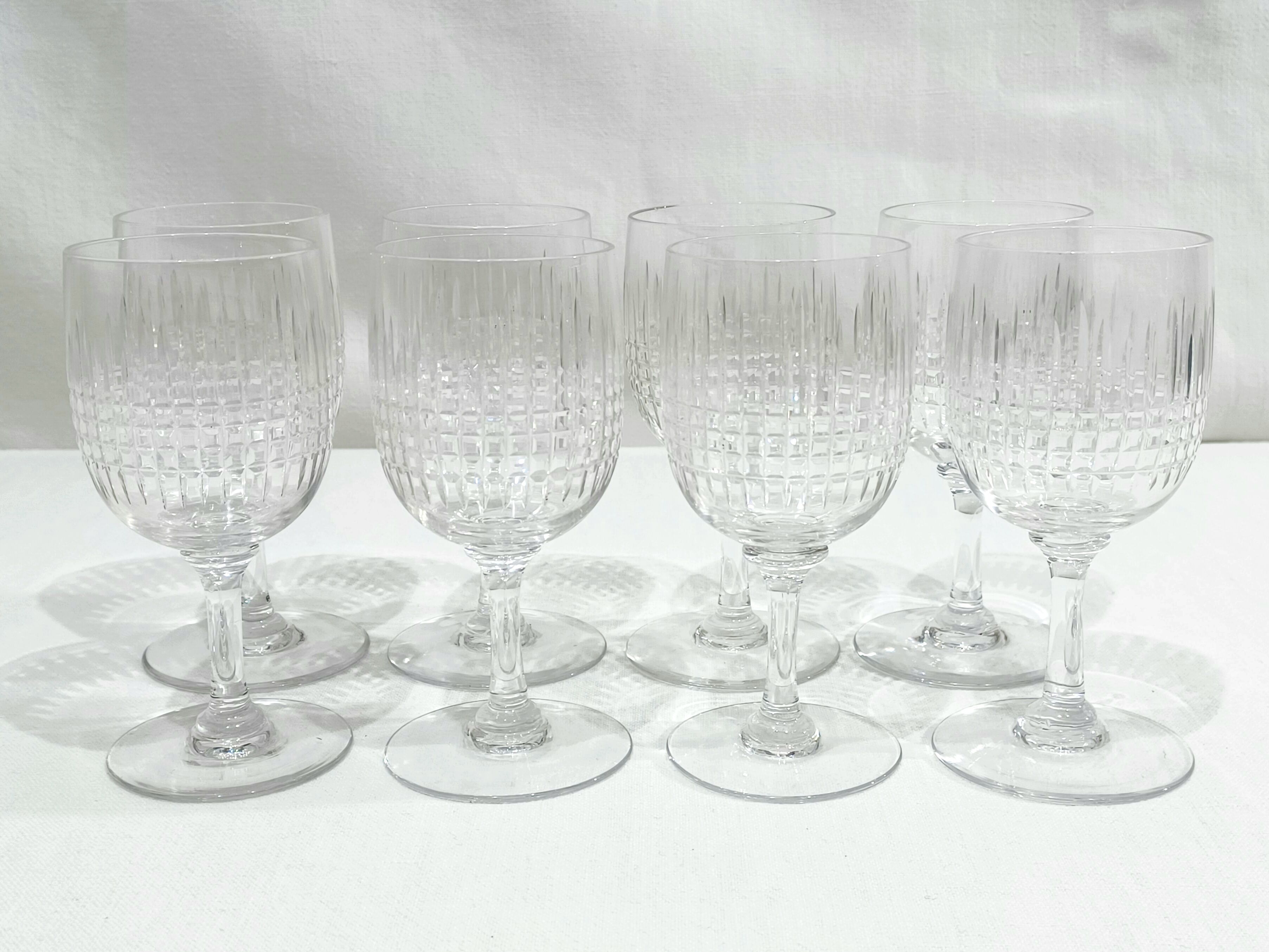 Baccarat - 8 Verres à Liqueur Nancy