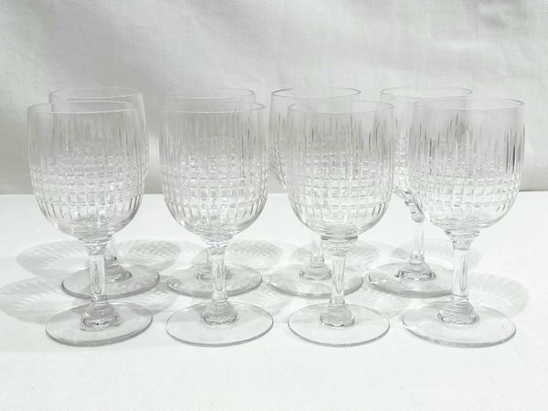 Baccarat - 8 Verres à Liqueur Nancy