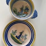 Complete service Henriot Quimper bowls and plates