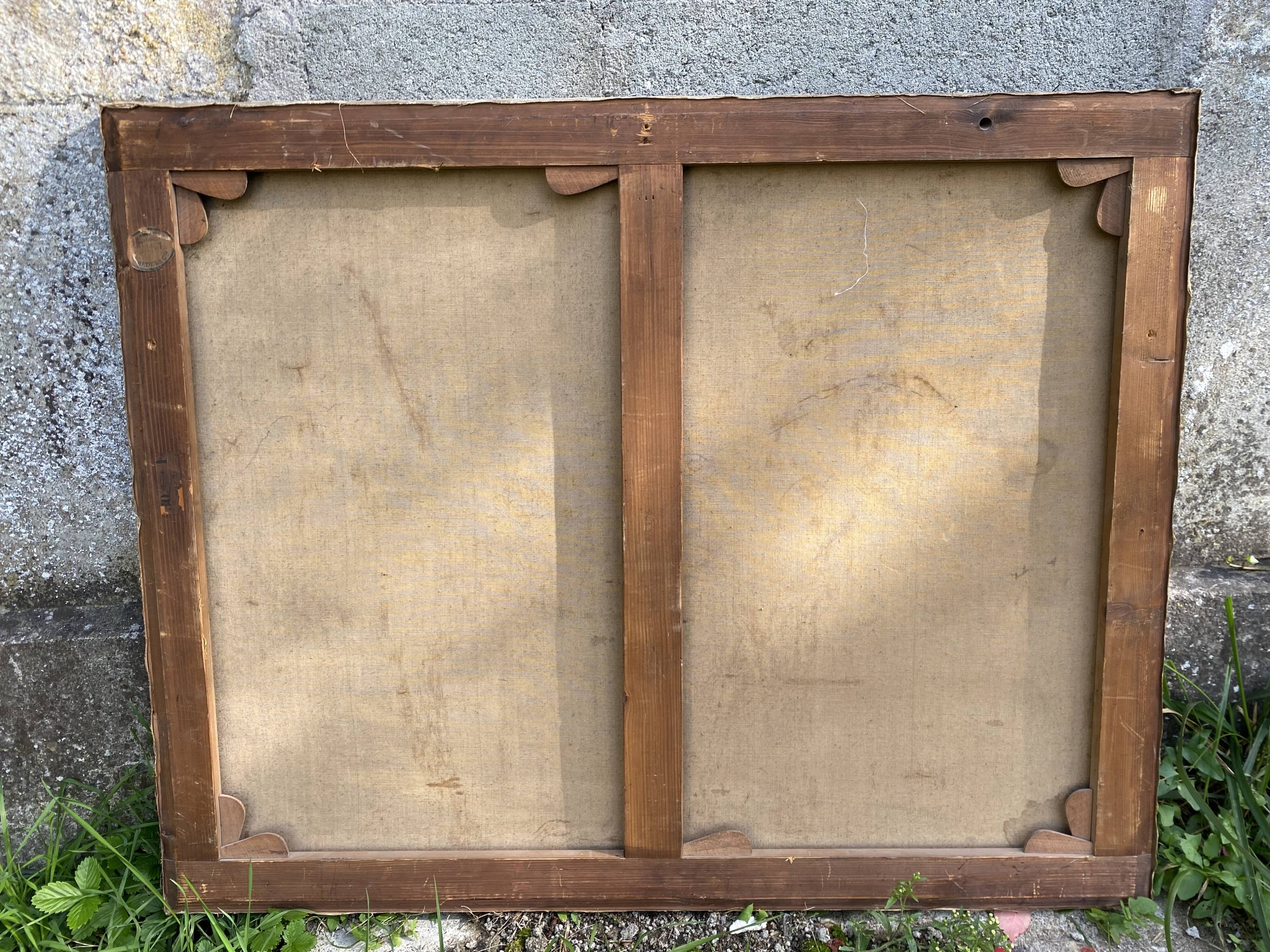 Painting of a naïve style horse