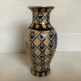 Chinese vase painted in relief
