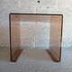 Smoked Plexiglass coffee table / side table, 1970.