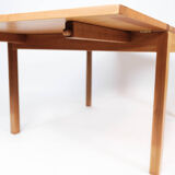 Dining table with extensions, model 5360, of walnu by Børge Mogensen, 1960s