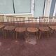 Set of 6 baumann tacoma bistro chairs - wood - vintage