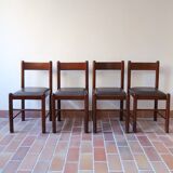 4 brutalist skai chairs (3 lots available)