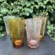 6 vintage 1960s Biot orangeade glasses