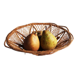 Original basket, wicker basket and vintage raffia