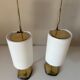 Pair of vintage brass lamps design 60 years