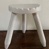 Painted brutalist stool