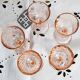 Petits verres à vin Luminarc vintage français des années 70, gobelets à liqueur Rosaline