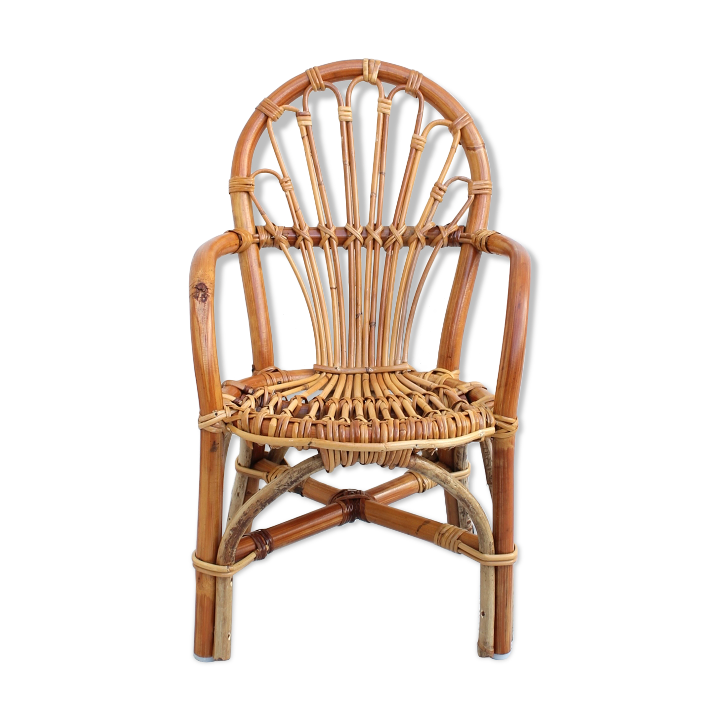 Fauteuil enfant rotin