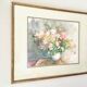 Tableau aquarelle au grand bouquet