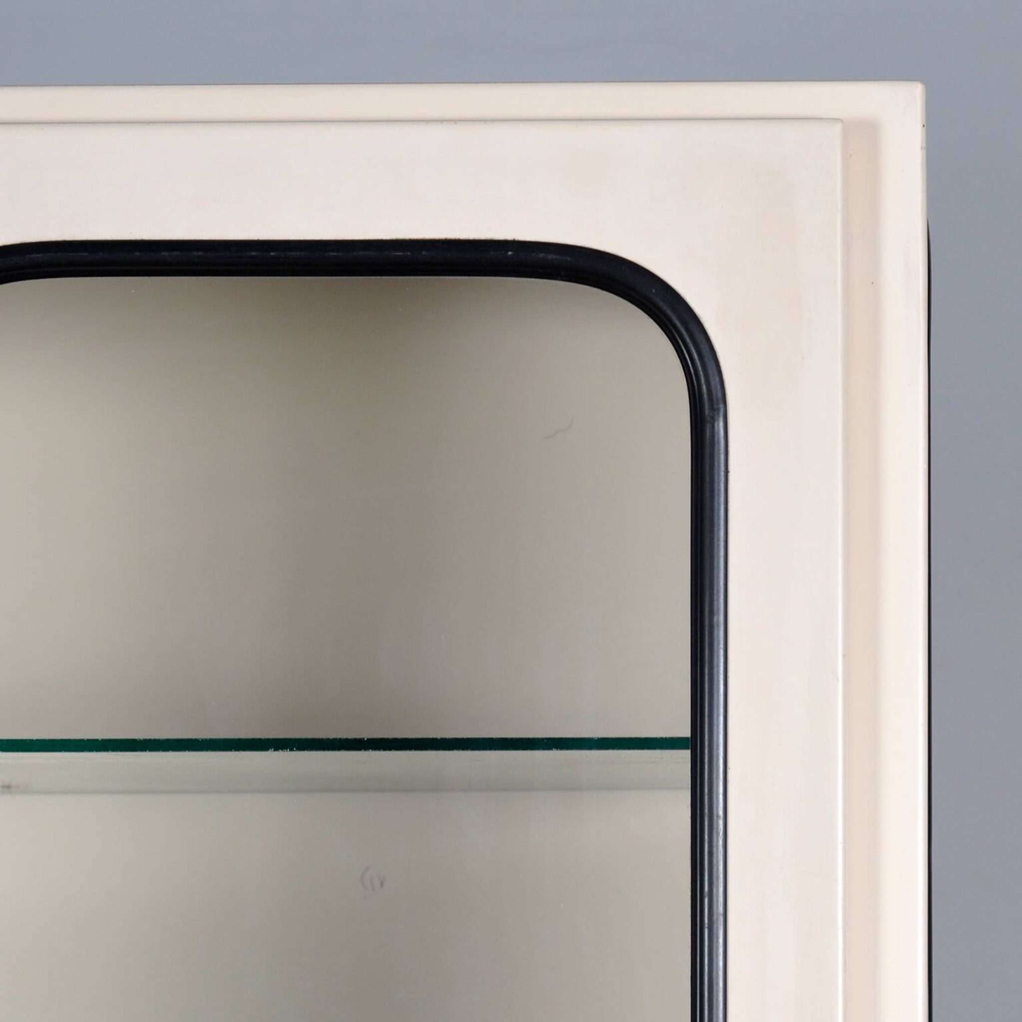 Vintage iron and glass medicine cabinet, 1970s