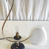 Table lamp from the Arlus house in brass and opaline - 1950s/60s