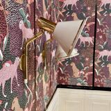 Pair of modular wall lights, Scandinavian design, 1960s.