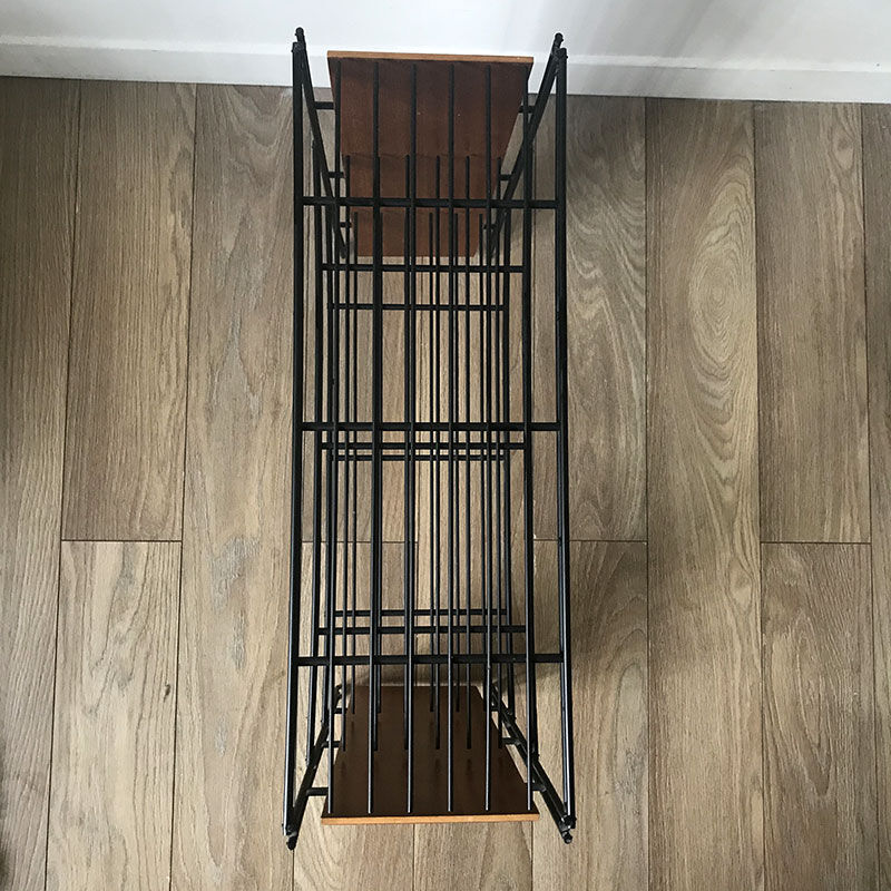 Wooden and metal shelf