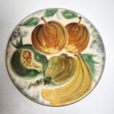 Plato de cerámica "Puigdemont". España 1970s.