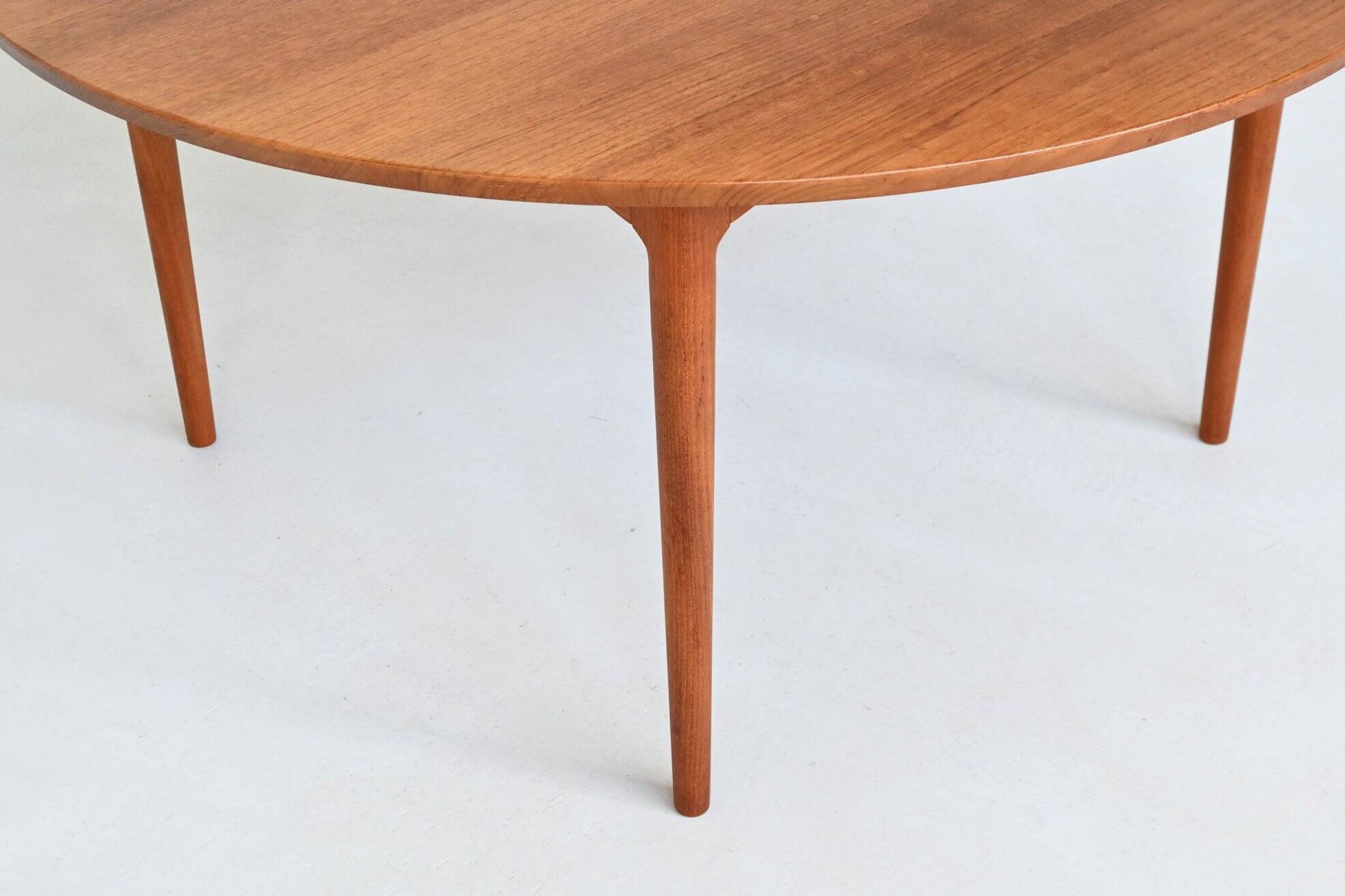 France & Son round dining table in teak Cado Denmark 1960