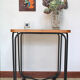 Wood and metal table