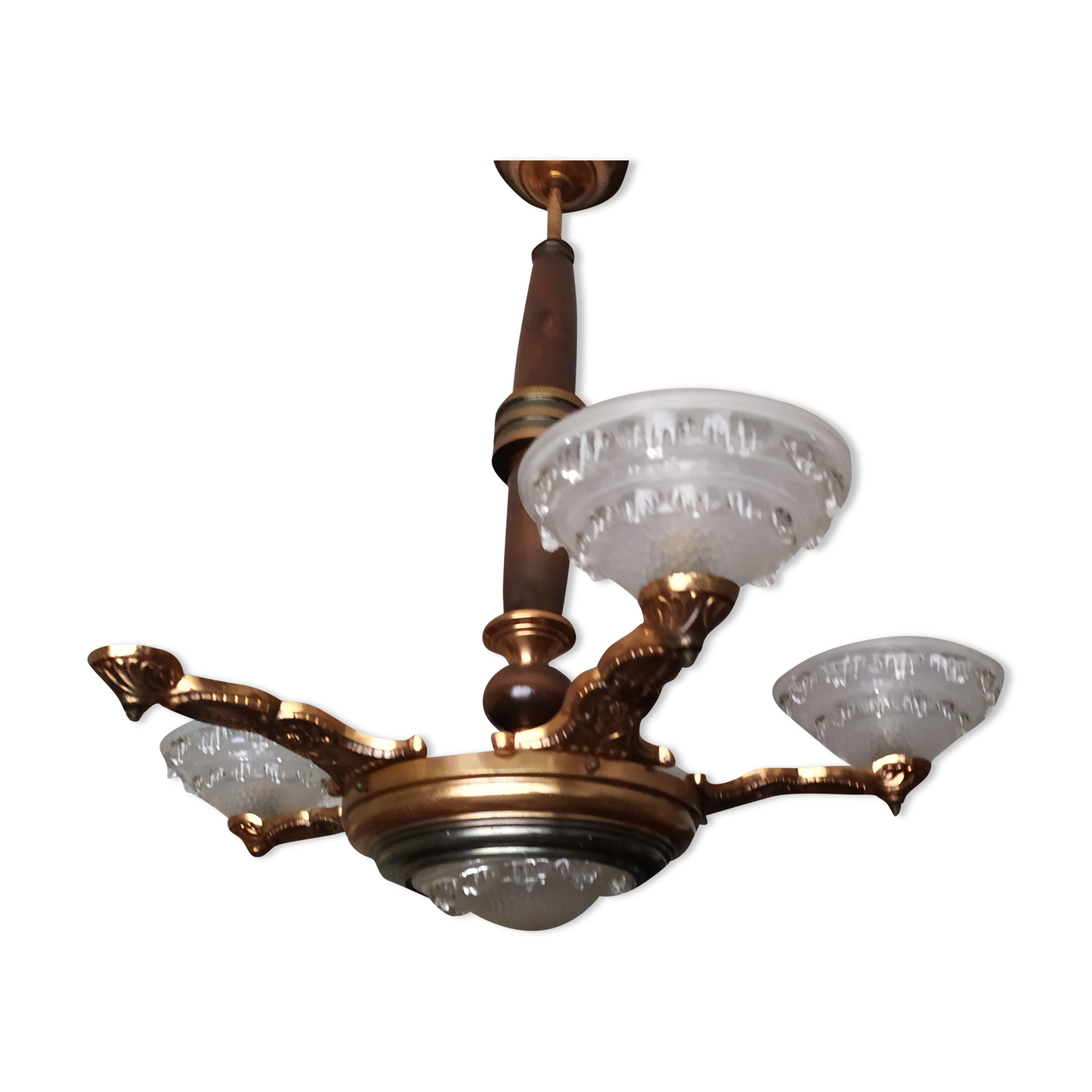 Chandelier lamp ezan 5 branch signed