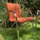 Paire de fauteuils année 70 métal chromé
