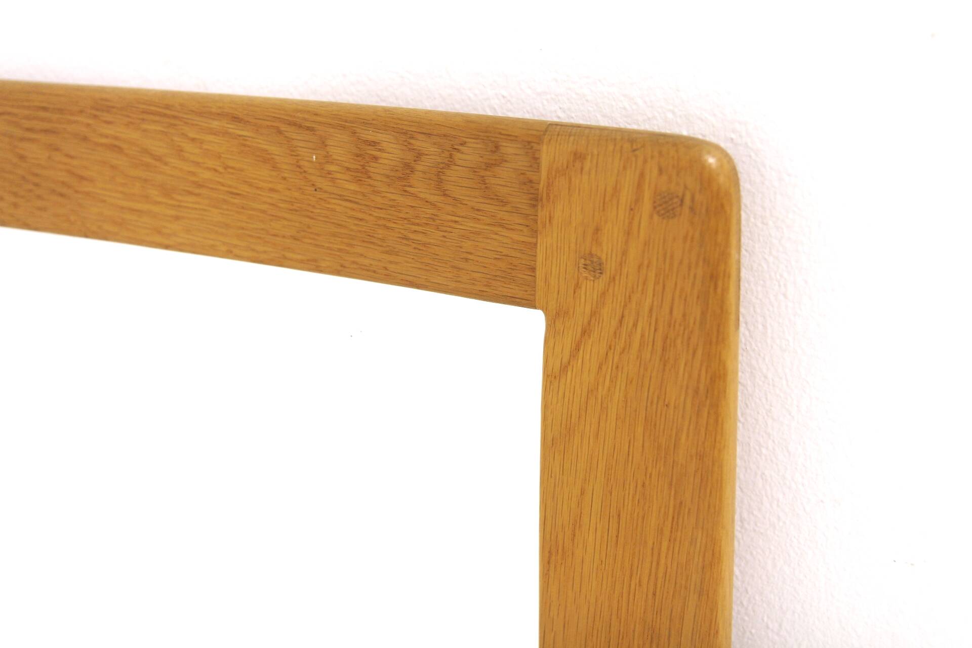 Miroir scandinave en chêne, Suède 1960