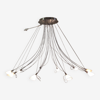 Designer chandelier 10 lights - late 20th century