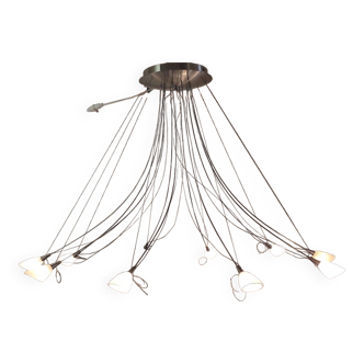 Designer chandelier 10 lights - late 20th century