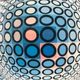 Painting / Vintage screen print 70'S after Victor VASARELY under framed glass