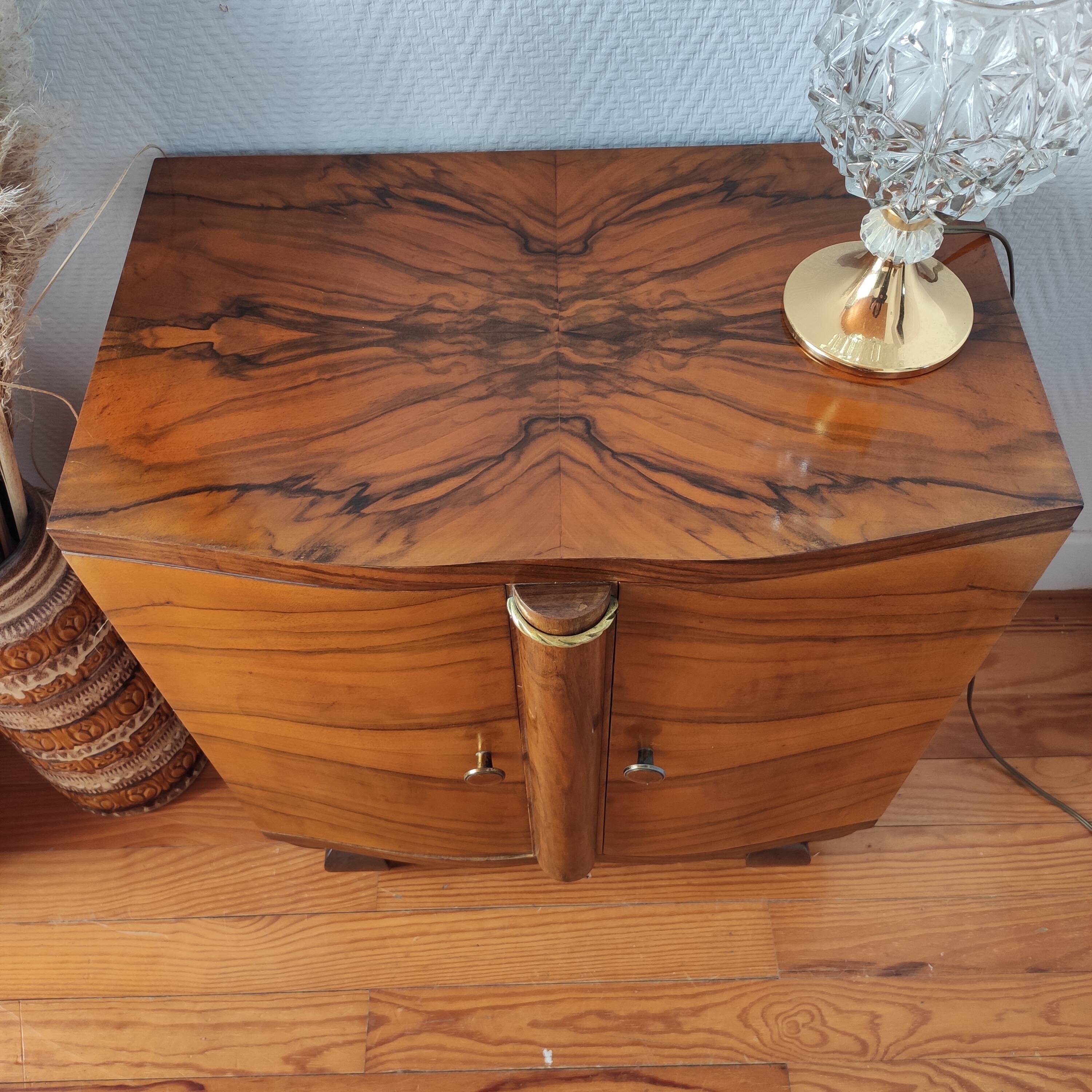Pair of art deco bedside tables