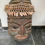 Ancient mask with its shell headdress