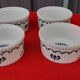4 Paris porcelain ramekins with Ming blue decor, diameter 8 cm