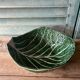 Large Salad Bowl Barbotine Cabbage Leaf - Portugal Vintage P.777A