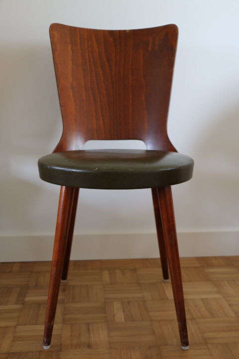 3 baumann chairs "dove" skai almond