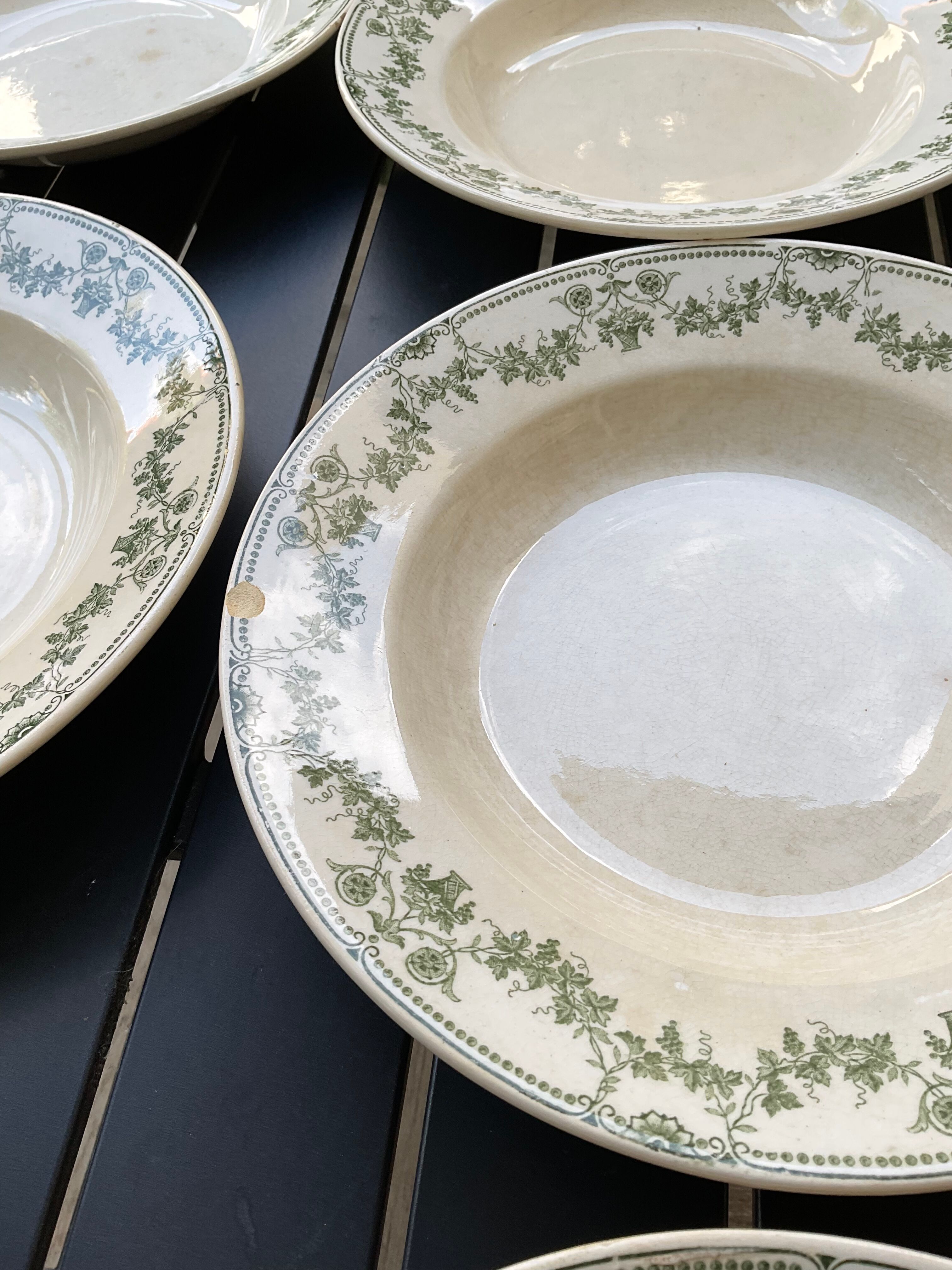 6 hollow plates badonvillers model champagne