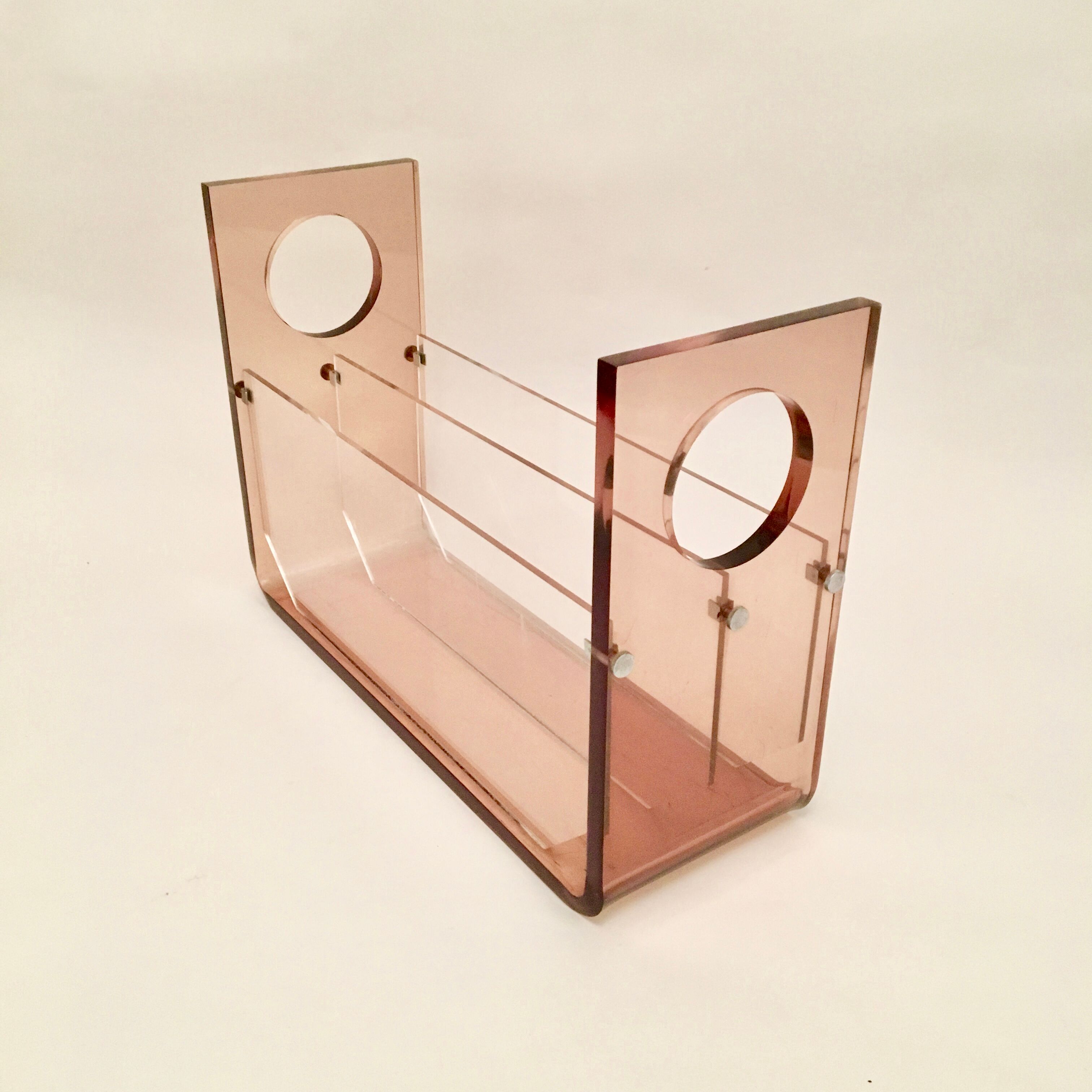 Pexiglas magazine holder Circa 1968